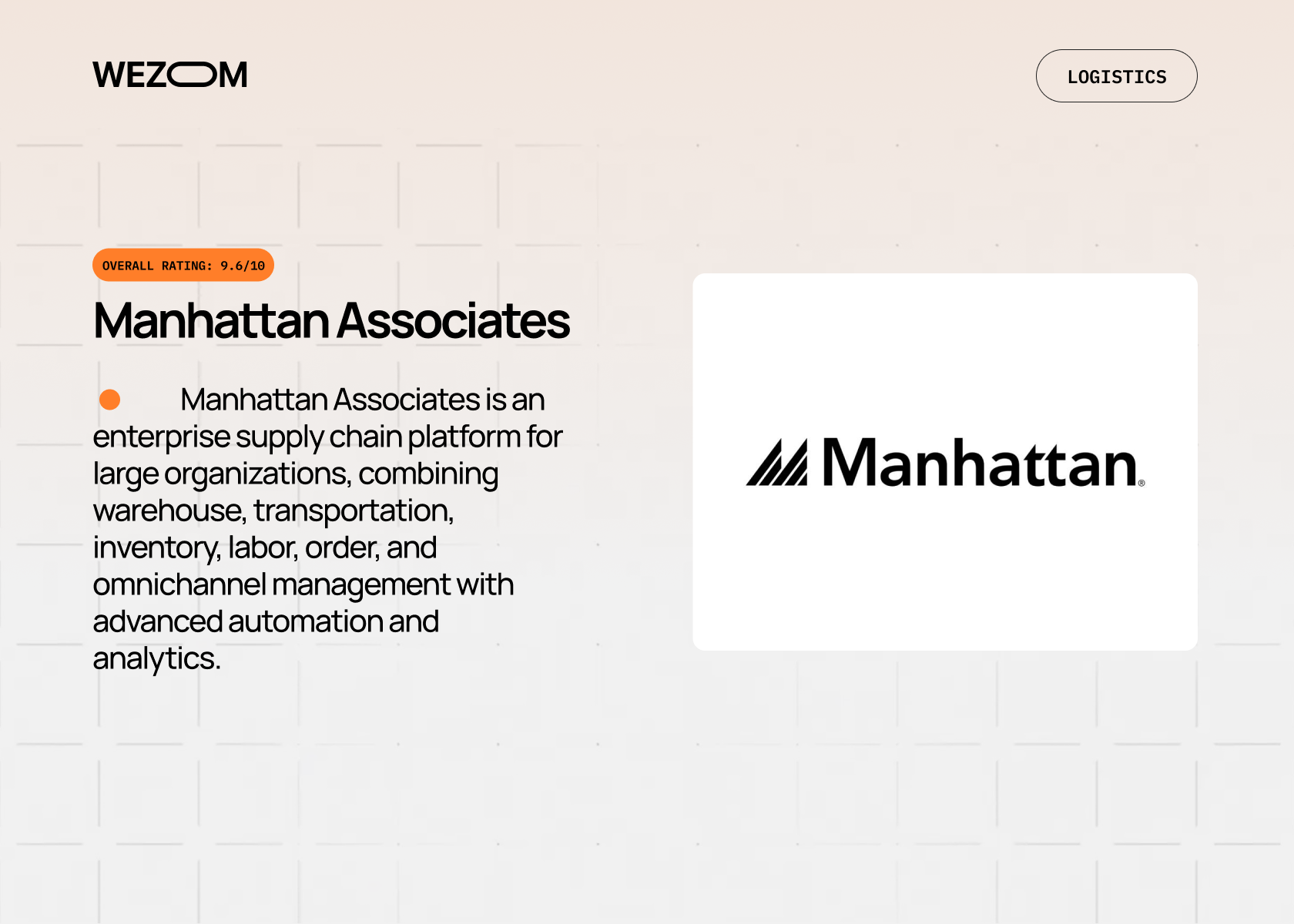 Manhattan Associates supply chain platform among top 3PL software providers for enterprise logistics